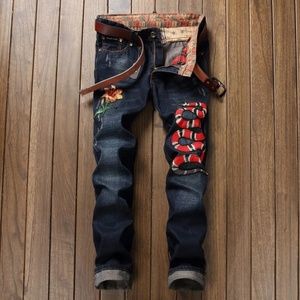 Designer Patchwork Jeans